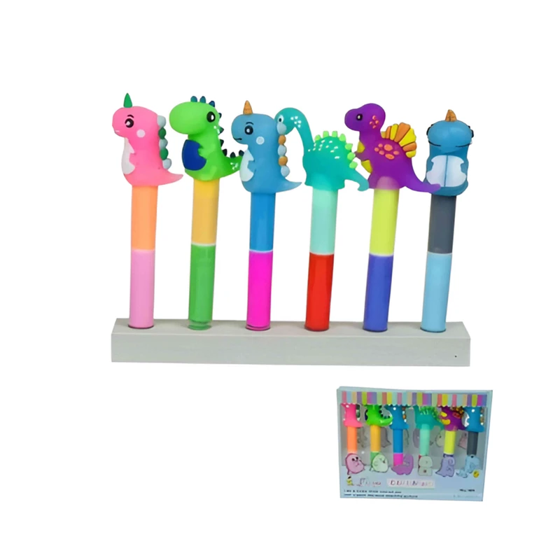 Dinosaur Highlighter Chisel Pen | ডাইনোসর হাইলাইটার চিসেল পেন
