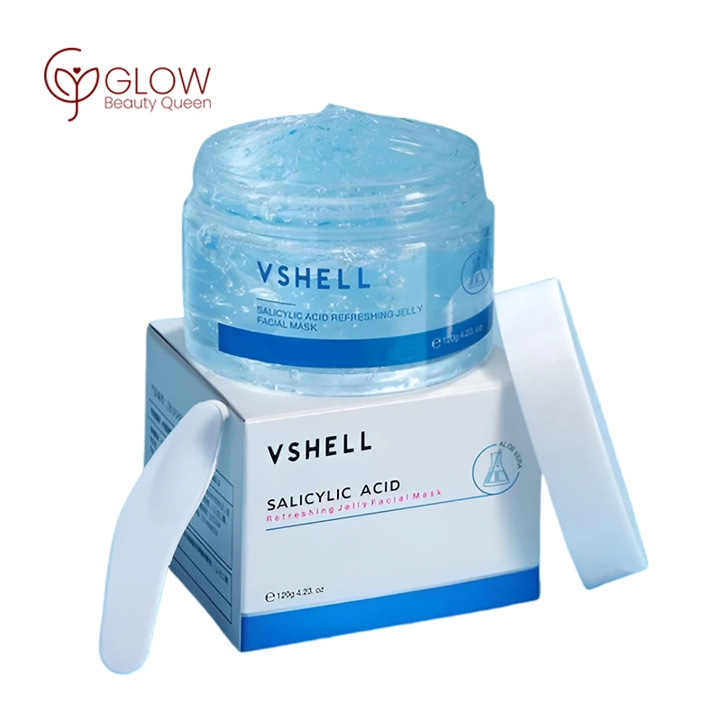 VSHELL Salicylic Acid Refreshing Jelly Facial Mask - ব্রন ও তৈলাক্ত ত্বকের কার্যকরী সমাধান